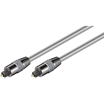 Afbeelding van Digitale optische Toslink audio kabel 6mm / zilver 10 meter