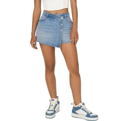 Afbeelding van ONLY Onllesly Alijn rok, Dames, Maat: XL, Light blue denim
