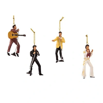 Afbeelding van Kurt S. Adler Elvis Presley 4 delige Ornament Gift Set, 6,3 cm