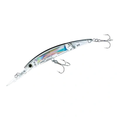 Afbeelding van Yo Zuri Crystal 3D Minnow Deep Diver geleden lokaas, zilverkleurig, zwart, 14 cm