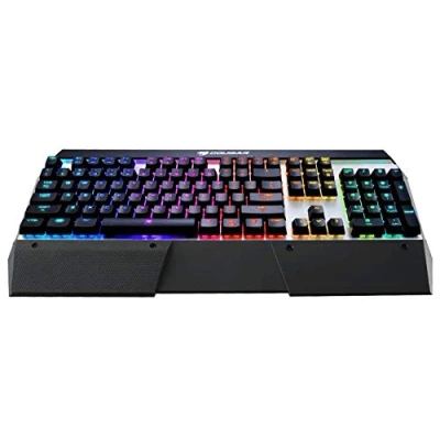 Afbeelding van Cougar Gaming toetsenbord Attack X3 RGB, mechanisch, Cherry MX bruin (NL, Bedraad), Toetsenbord, Zwart, Zilver