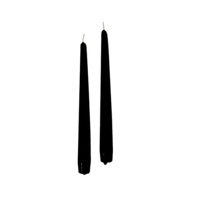 Afbeelding van CERIA DI GIORGIO risthø Kaarsen conische kaarsenhouder, was, zwart, 2,2 x 25 cm, 10 stuks
