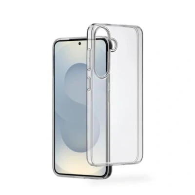 Afbeelding van Hama Hoes voor Galaxy S25+ (telefoonhoes, beschermhoes achterkant, case, krasbestendig, extra bescherming camera en display, compatibel met draadloos opladen, transparant, slank, dun)