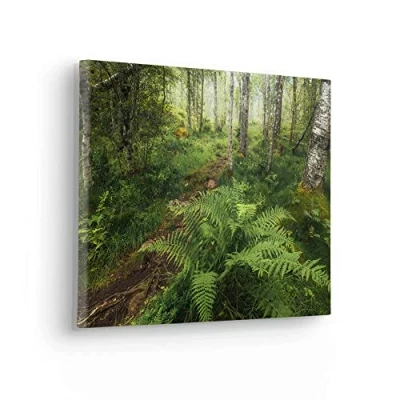 Afbeelding van Komar artprint op linnen Keilrahmenbild Mystic Birch Grove Größe 40 x 30 cm 40x30 (breedte hoogte), spieraam (1 stuk)