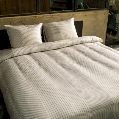 Afbeelding van Dekbedovertrek Kayori Sao Grijs Tencel 240 x 200 / 220 cm Lits Jumeaux