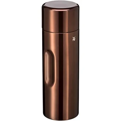 Afbeelding van WMF Motion Thermoskan, 0,75 l, Cromargan roestvrij staal, voor thee of koffie, thermosfles met drinkbeker, houdt 24 uur koud en 12 warm, koper