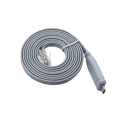 Afbeelding van QiCheng&amp;LYS USB C consolekabel met FTDI chip, type naar RJ45 voor routers/Windows 7,8 / schakelaars/pc&#039;s/laptops (USB 1.8m)