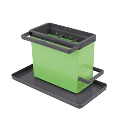 Afbeelding van Metaltex Tidytex gootsteenorganizer, kunststof ABS, groen/grijs, 24 x 13 14 cm