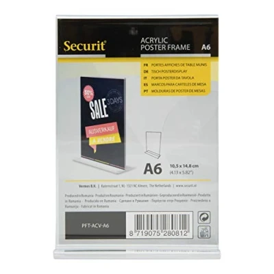 Afbeelding van Acryl staand scherm, A6, verticaal