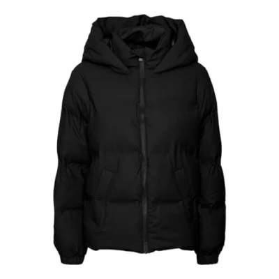 Afbeelding van Vero Moda Noe Short Coated Jacket Black ZWART S