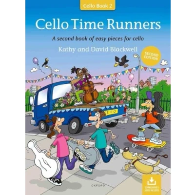 Afbeelding van cello time runners a second book of easy pieces for 2 eme edition + enregistrements en ligne