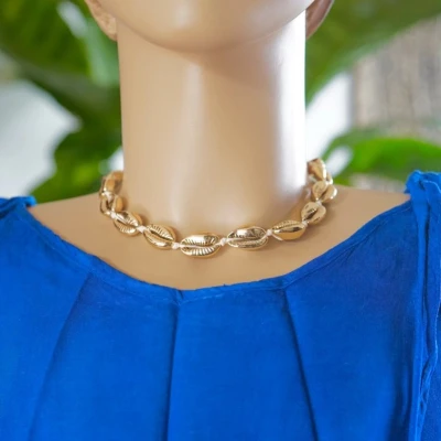 Afbeelding van Schelpjes Choker goud