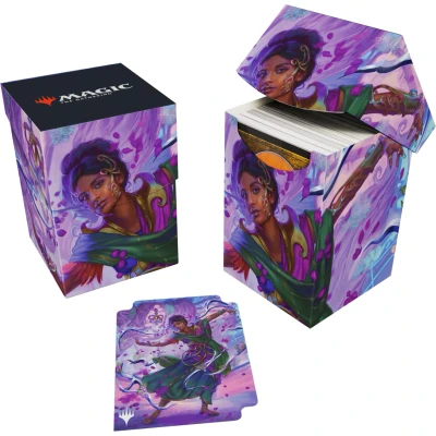 Afbeelding van Ultra Pro Magic: the Gathering Aetherdrift Commander 100+ Deckbox: Saheeli, Radiant Creator
