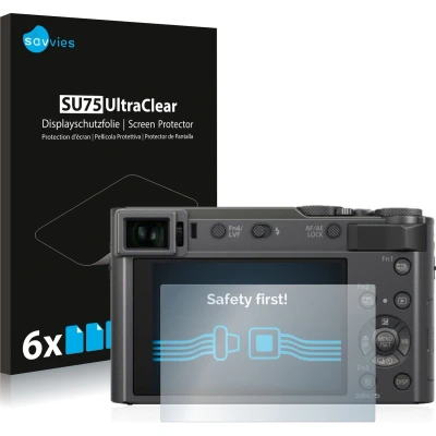 Afbeelding van Savvies (6 Stuks) Schermbeschermer voor Panasonic Lumix DC TZ200 Screen Protector Ultra Transparant