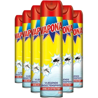 Afbeelding van 6x Vapona Vliegende Insecten Spray 400 ml