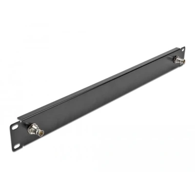 Afbeelding van Delock 19″ Panel mit 2 x BNC Buchse 1 HE schwarz