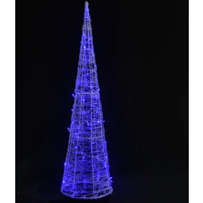Afbeelding van Lichtkegel decoratief LED blauw 90 cm acryl