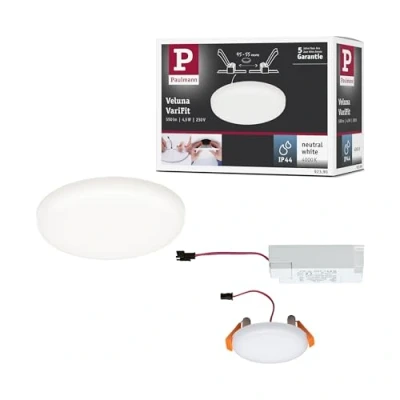 Afbeelding van Paulmann 92390 EB Panel Veluna VariFit LED inbouwlamp 4.50 W Satijn