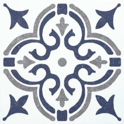 Afbeelding van d c fix Jamila Blue muurtegels, 6 delige set, zelfklevend, pvc, vinyltegels, klein, 15 cm x