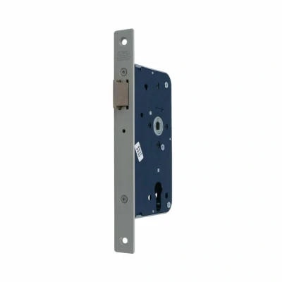 Afbeelding van ASSA ABLOY 2465 Loopslot DM60mm krukgat 8mm voorplaat staal gelakt 24x235mm rechthoekig DR 1+3/2+4 7962044