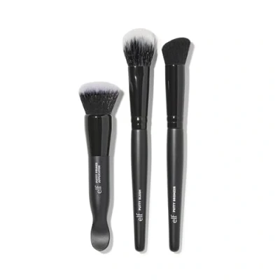 Afbeelding van e.l.f. Putty Tools Trio, Set van 3 gezichtsmake upborstels voor stopverfproducten, helpt u gemakkelijk Primer, Blush &amp; Bronzer, Veganistisch en dierproefvrij te mengen