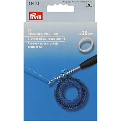 Afbeelding van Prym Haakringen Kunststof rond 30 mm stuks