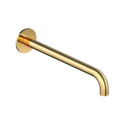 Afbeelding van HotBath Cobber Uitloop 25cm CB095 25 Gepolijst Messing PVD