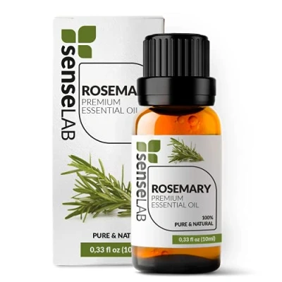 Afbeelding van SenseLAB Rozemarijn etherische olie Natuurlijke 100% pure therapeutische rozemarijnolie voor aromatherapie diffuser Haar en huidverzorgingsolie (10 ml)