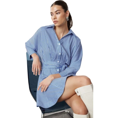 Afbeelding van Trendyol TWOAW25EL00154 Volwassenen Vrouwen Blauw 34