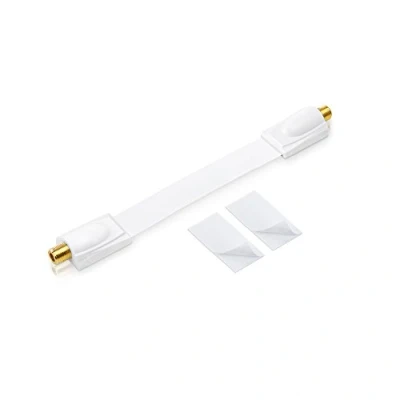 Afbeelding van conecto CC50242 Premium vensterdoorvoer voor SAT kabel coaxia 1 stuks. 20cm wit