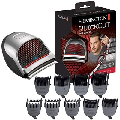 Afbeelding van Remington Tondeuse Quickcut (9 Opzetkammen 1,5 15 mm , Snoer/Snoerloos, 100% Waterdicht, Incl Reisetui) Head Shaver HC4250