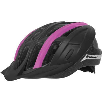 Afbeelding van Polisport ride in fietshelm m 54 58cm zwart/fuchsia