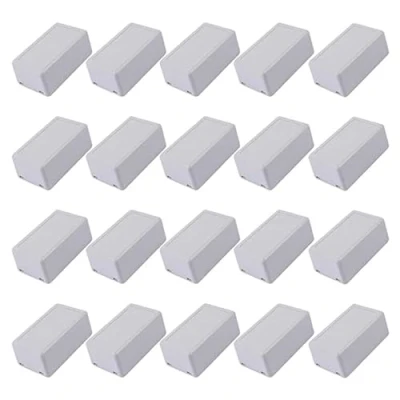 Afbeelding van LONGHAO 20 stuks aansluitdoos, elektrische waterdichte elektronische projectbox, IP65 ABS voor projecten, voedingen, studentenprojecten (wit)