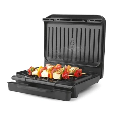 Afbeelding van Salter ActiGrill Compact Contactgrill 2 porties zwevende scharnier PFAS vrij 850W