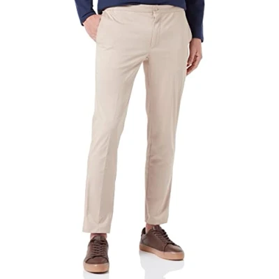 Afbeelding van Hackett London Perfect Tencel Chino Broek voor heren, bruin, 37W x 34L