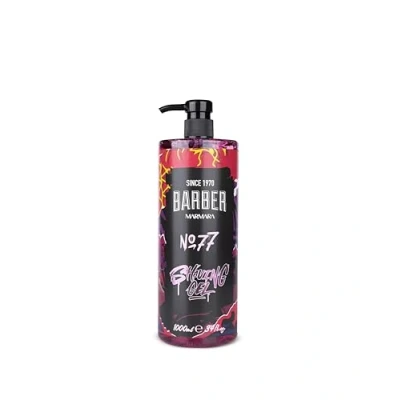 Afbeelding van BARBER MARMARA scheergel voor heren, nr. 77, transparante 1000 ml, Shaving Gel Men nauwkeurige scheerbeurt van de baardcontouren schuimt niet koelt huid