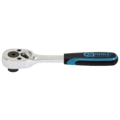 Afbeelding van KS Tools 918.1495 1/4&quot; CHROMEplus Bit omschakelbare ratel, 115mm