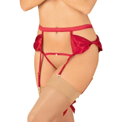 Afbeelding van Obsessive Rubinesa garter belt &amp; crotchles thong L/XL