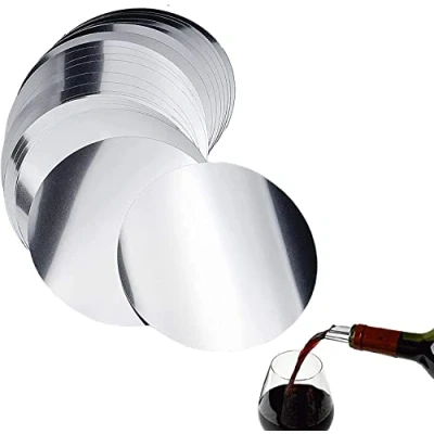 Afbeelding van 20 Stks Wijn Schenker Disc Flexibele Druppel Stop Geen Drop en Pourer Thuis Bar Accessoires Voor Wijnflessen Zilver