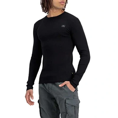 Afbeelding van Alpha Industries Longsleeve Men Longsleeves X Fit Rib LS