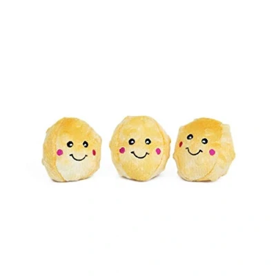 Afbeelding van ZippyPaws ZP895 Miniz 3 Pack Popcorns Piepen Speelgoed