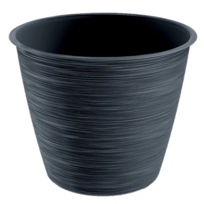 Afbeelding van Prosperplast plantenpot/bloempot kunststof antraciet D20 x H17 cm
