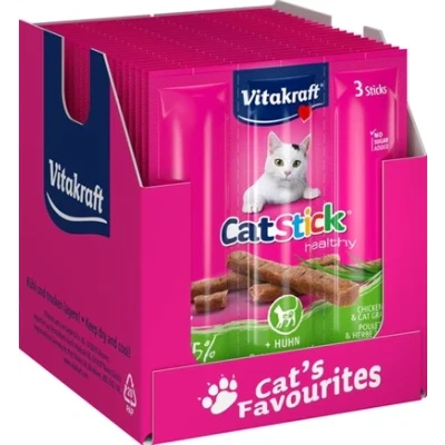 Afbeelding van Vitakraft Cat Stick Mini Kip / Kattengras