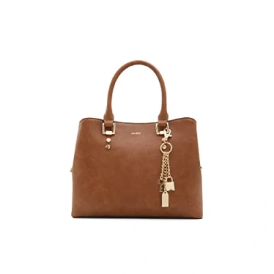 Afbeelding van ALDO Legoirii Handtas, Dames, Maat: One Size, Cognac with lt gold hardware synthetic epi