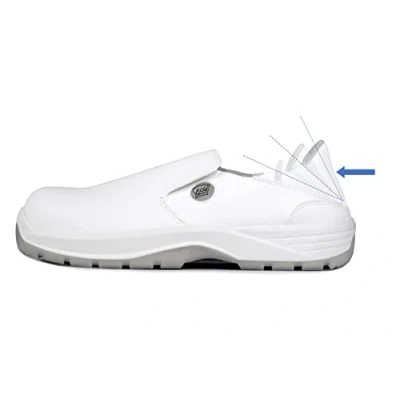 Afbeelding van E Chef Veneto Hybrid White, veiligheidsschoen om te koken, kookschoenen keukenschoenen CE EN ISO 20345:2011 S2 SRC, Wit, 44 EU