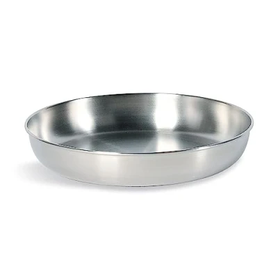 Afbeelding van Tatonka Picnic Plate campingbord (Ø 16,5), plat van hoogwaardig roestvrij staal (18/8), geschikt voor levensmiddelen en bestand tegen fruitzuren