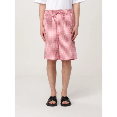 Afbeelding van Gingham Check Cotton Shorts Red