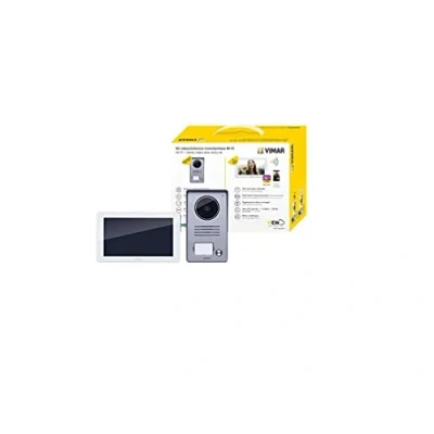 Afbeelding van Vimar K40955 1 Family Video Entry kit met: Hands Free 7&quot; Entree met Wi Fi verbinding, Knop Audio/Video Entrance Panel, Supply Unit, Bevestigingsbeugel, Wit