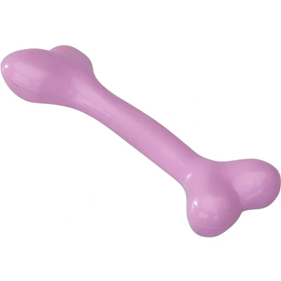 Afbeelding van Ebi Speelgoed Voor Dieren Hond Rubber Been Met Aarbeien Smaak M 17,75cm Roze 1st