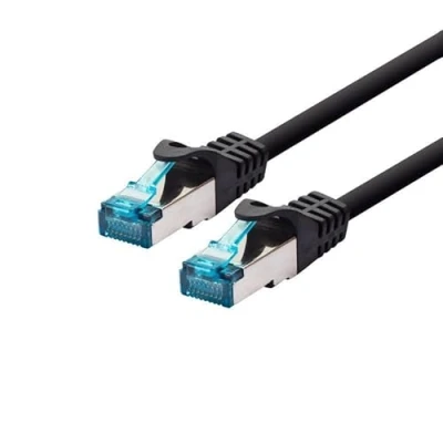 Afbeelding van LOGON TCR55SS003BL netwerkkabel 0,3 m Cat5e F/UTP (FTP) Zwart